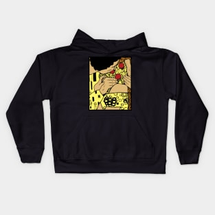 The pizza kiss Kids Hoodie